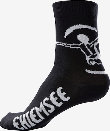 CHIEMSEE Athletic Socks in Black: front