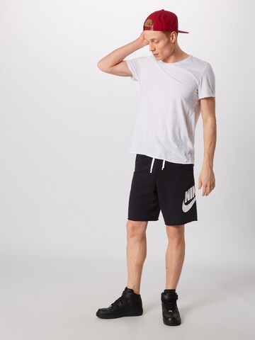 Nike Sportswear Normální Kalhoty – černá