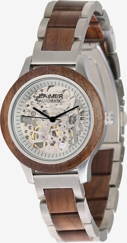 LAiMER Analog Watch 'Romi' in Brown: front