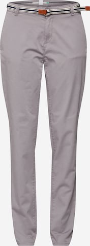 Coupe slim Pantalon chino ESPRIT en gris : devant