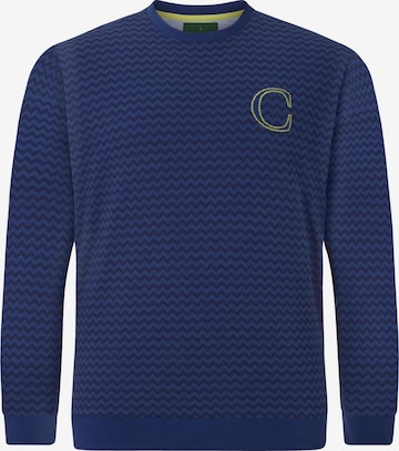 Charles Colby Sweatshirt ' Earl' in Blue: front