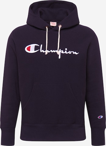 Champion Reverse Weave Regular Fit Sweatshirt in Schwarz: predná strana