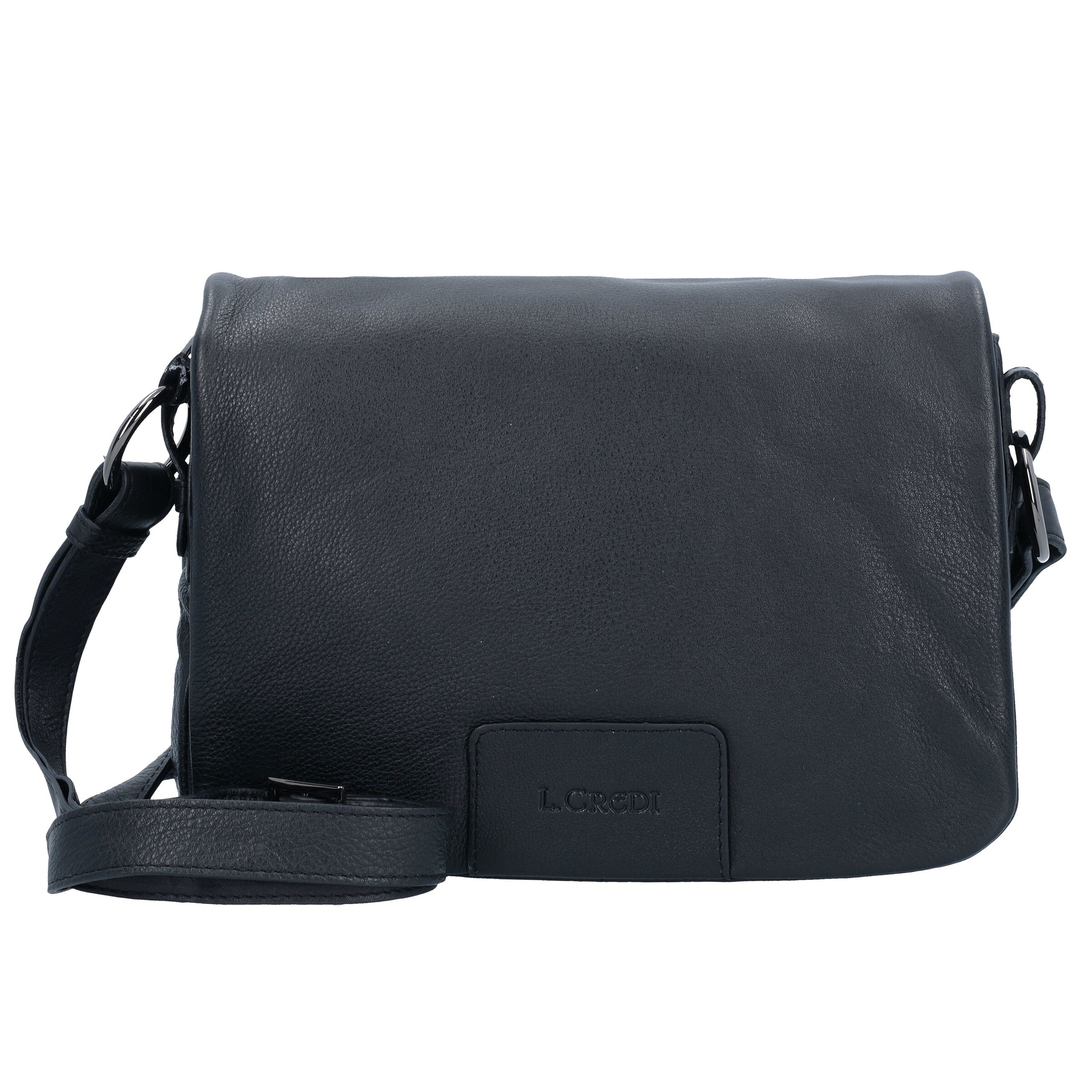 L.CREDI Crossbody Bag 'Eva' in Black: front