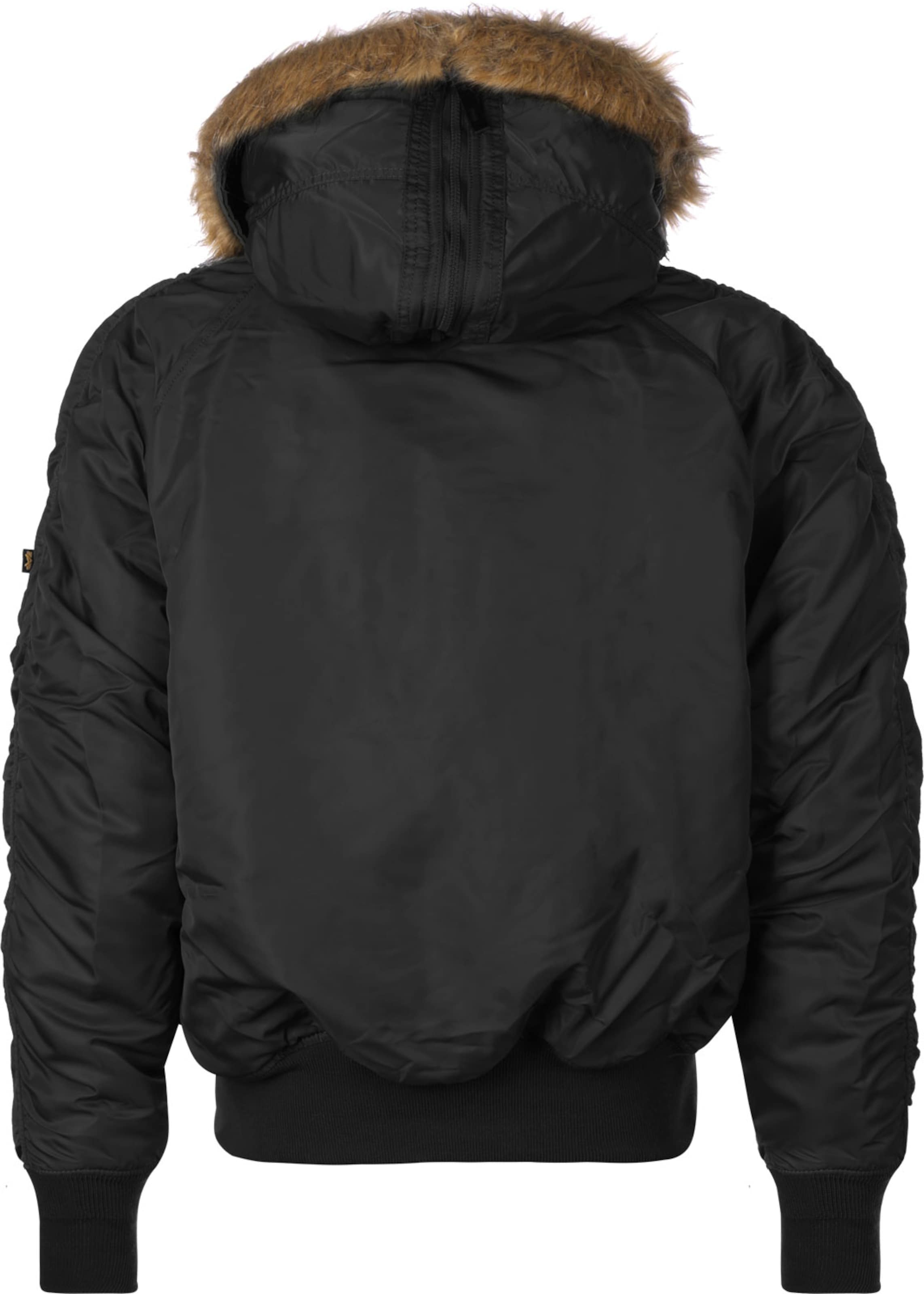 ALPHA INDUSTRIES Зимняя куртка 'N2B' в Черный
