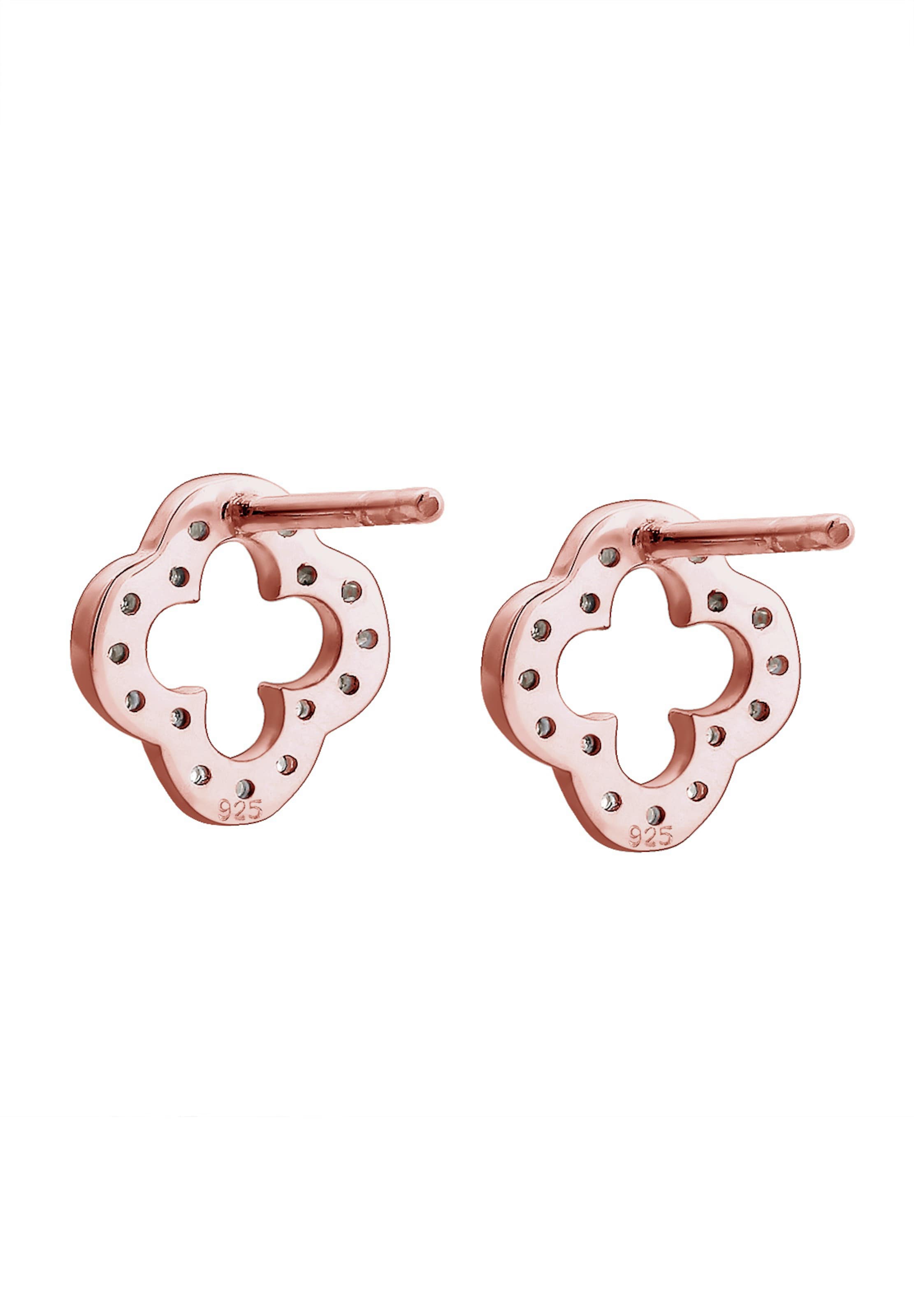 ELLI Náušnice 'Kleeblatt' - Zlatá