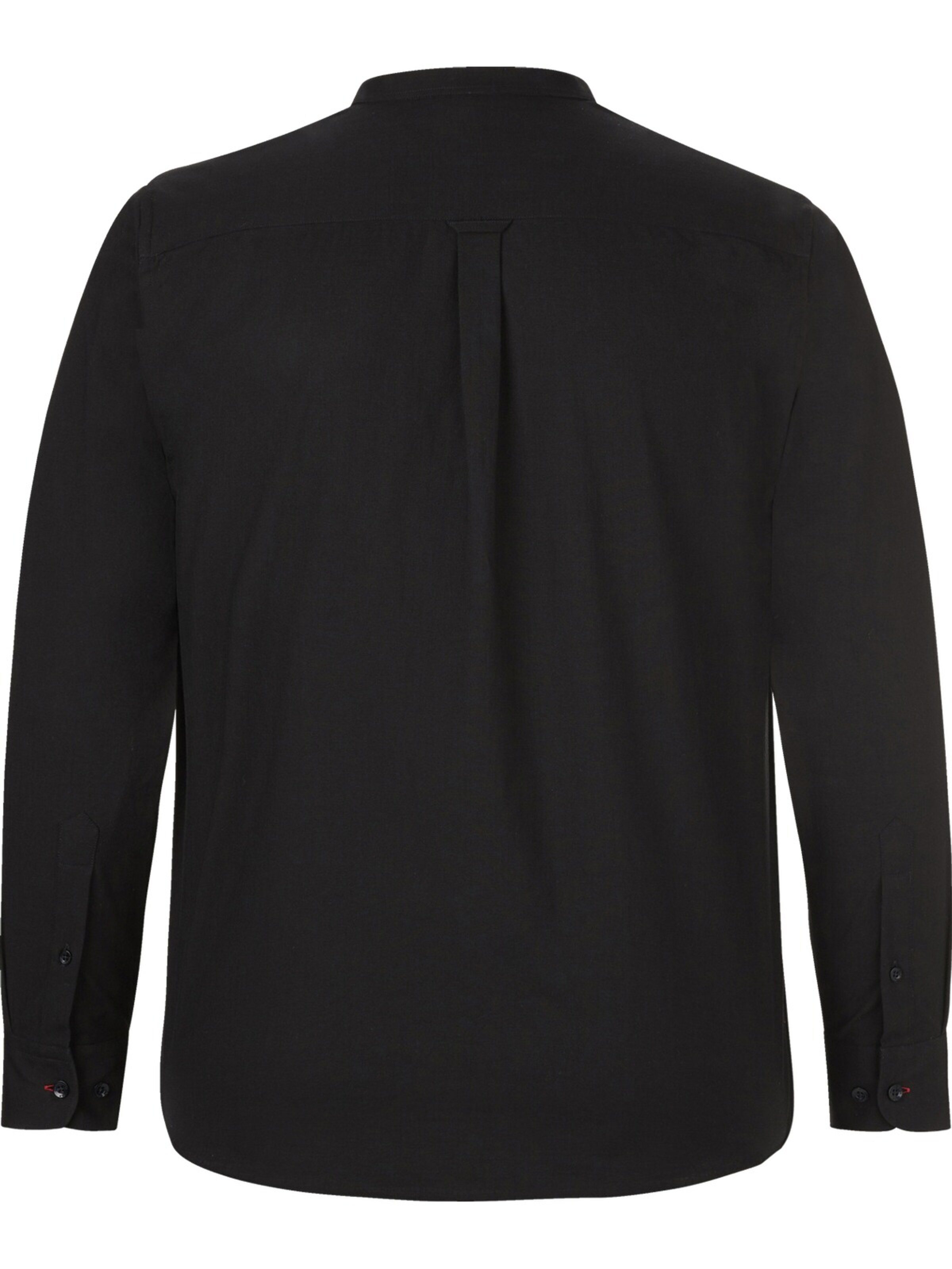 Jan Vanderstorm Comfort Fit Hemd 'Kallu' in Schwarz