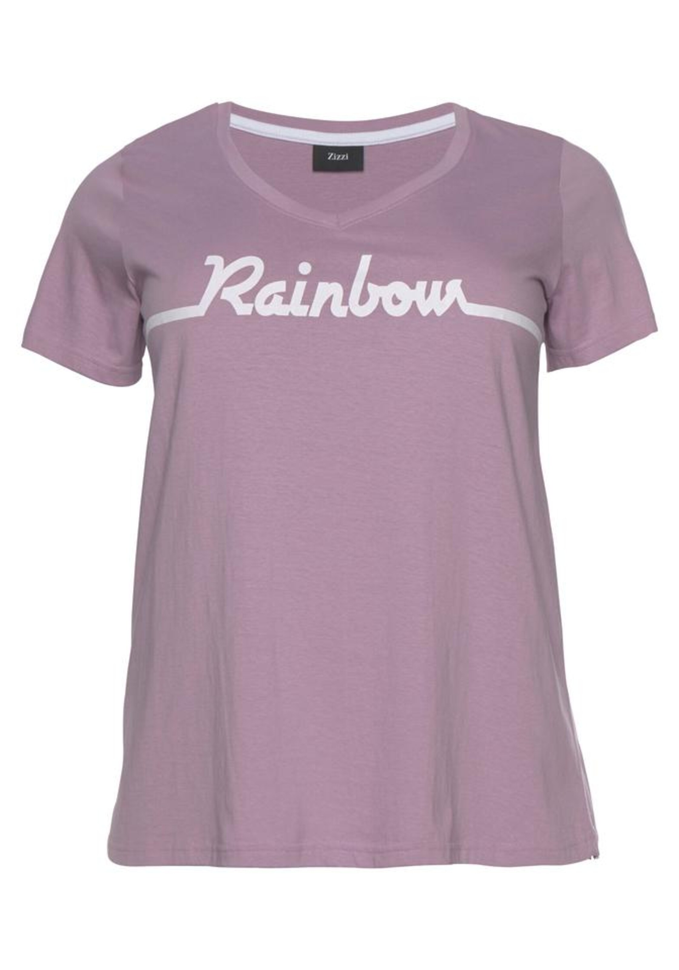 Zizzi - Shirt 'Stepahnie' in de kleur Lichtlila