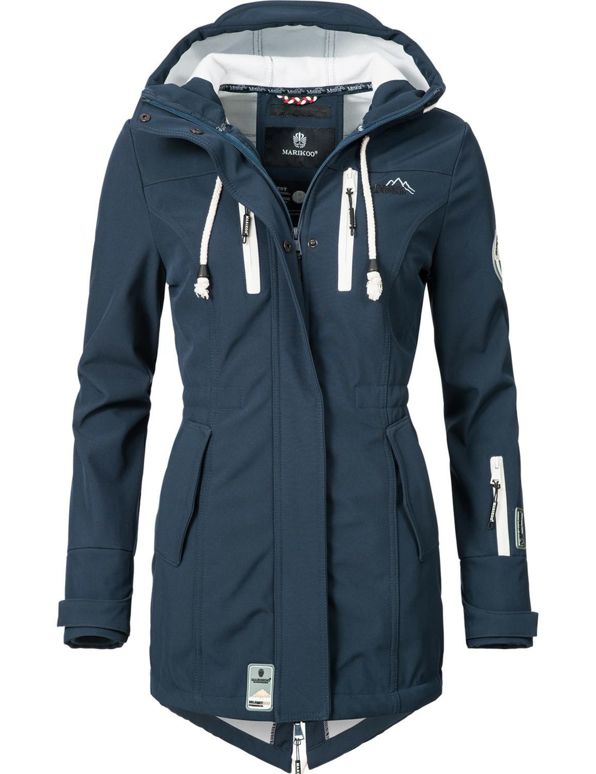 MARIKOO Raincoat 'Zimtzicke' in Blue: front
