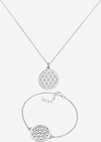 ELLI Jewelry Set 'Lebensblume' in Silver