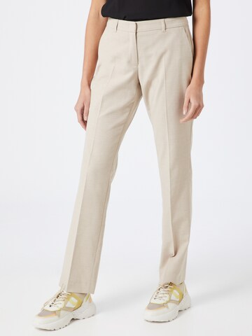 Regular Pantalon à plis s.Oliver BLACK LABEL en beige : devant