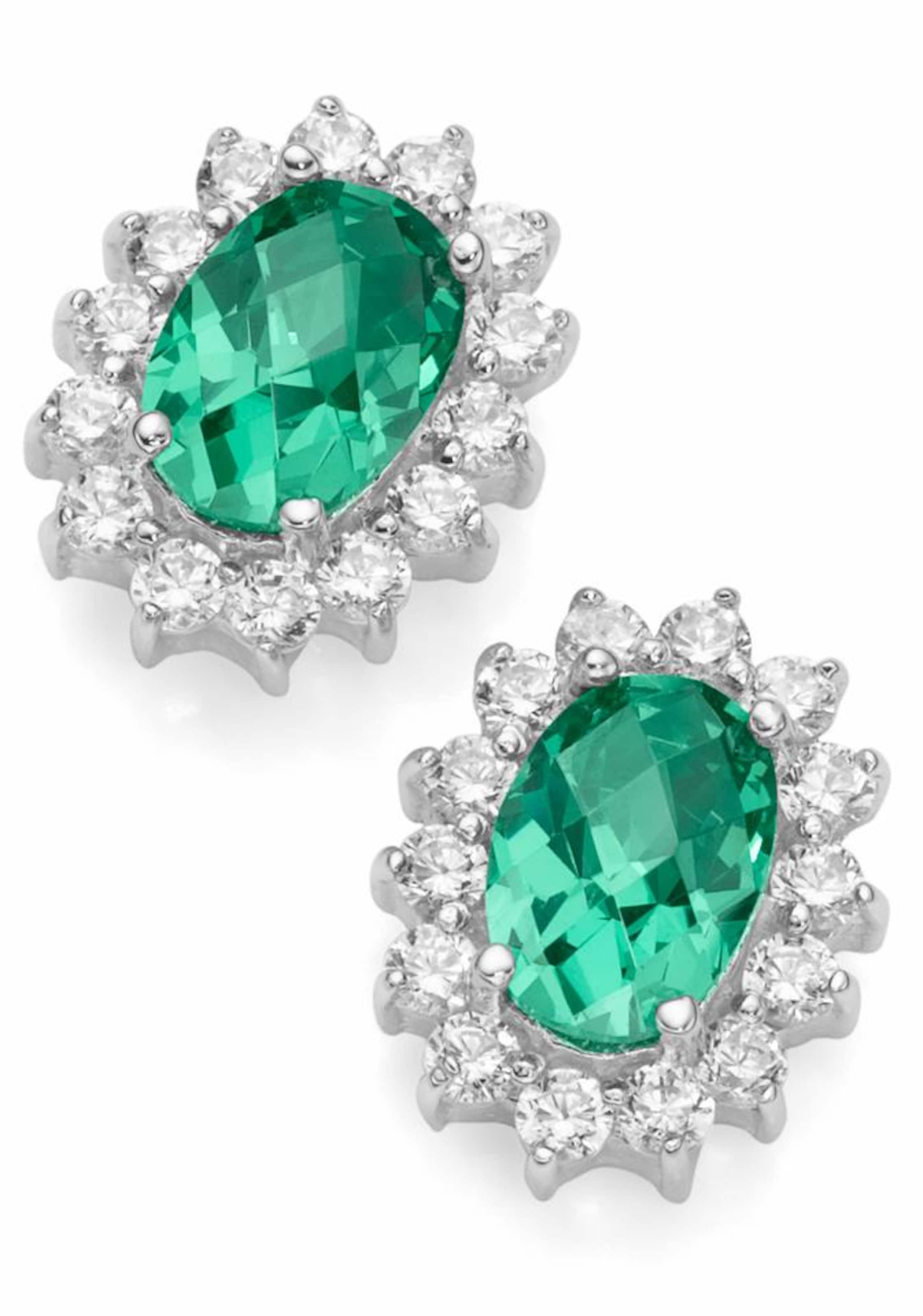 Smart Jewel Earrings in Green: front