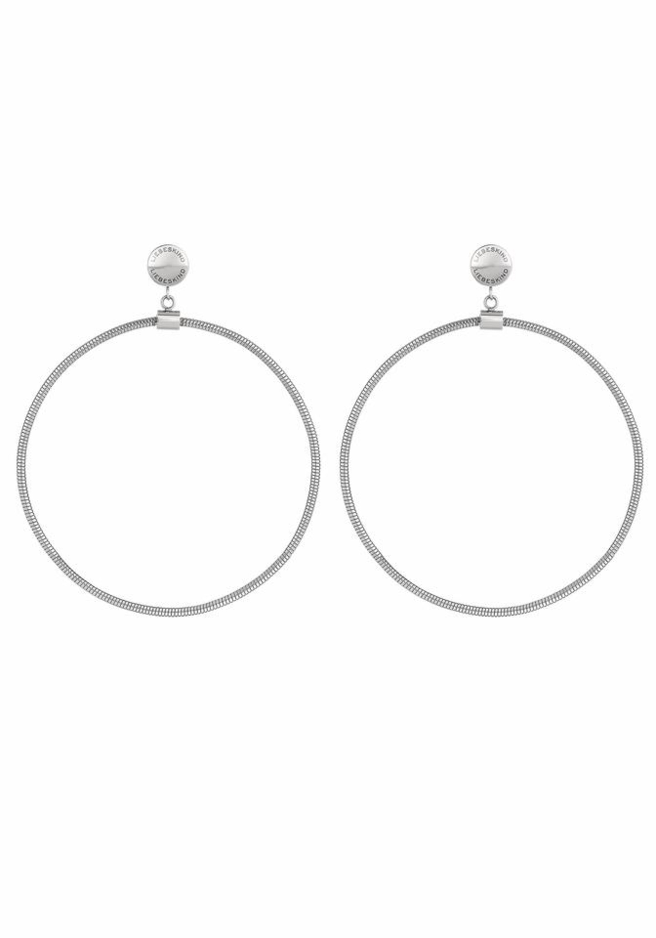 Boucles d'oreilles Liebeskind Berlin en argent : devant