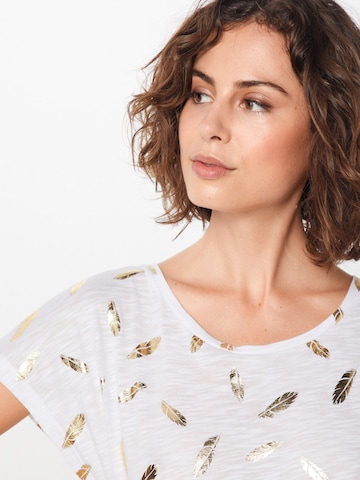 T-shirt 'FEATHER' ONLY en blanc