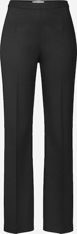 EDITED Bootcut Spodnie w kant 'Candia' w kolorze czarny: przód