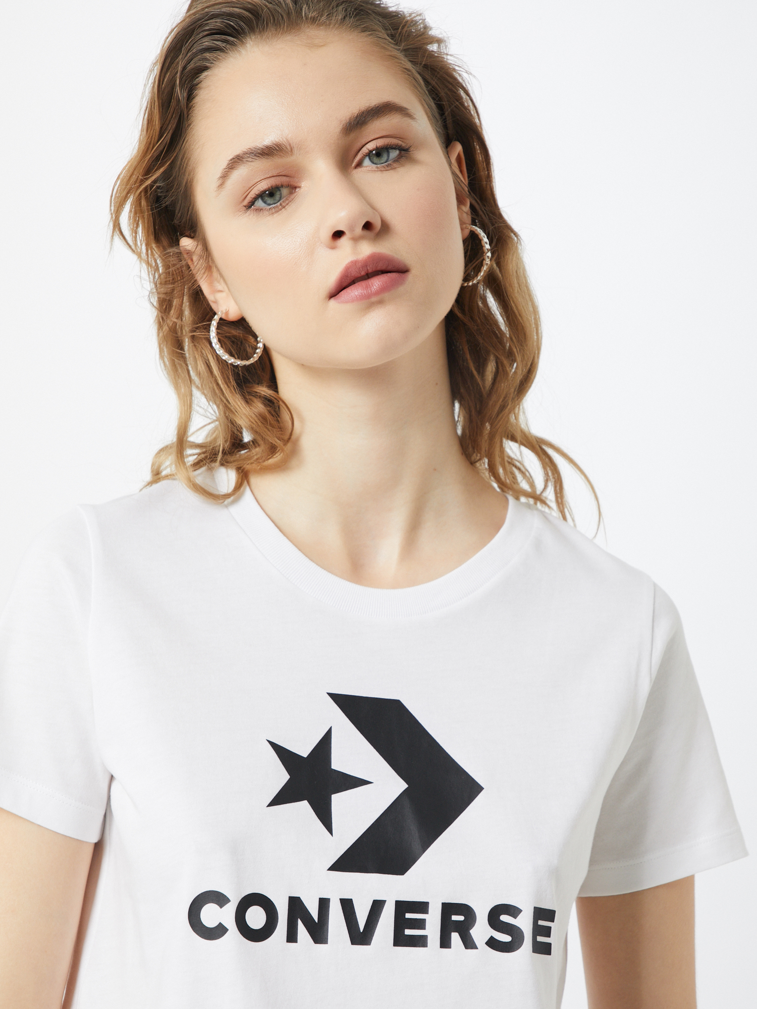 CONVERSE T-Shirt Star Chevron in Weiß 