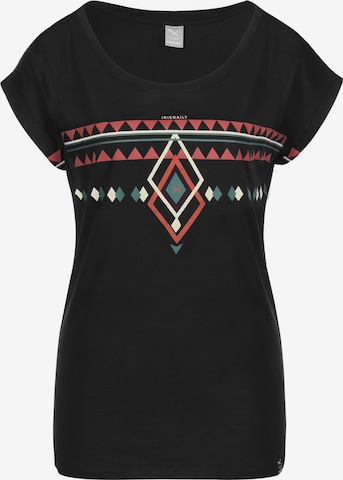 Tricou 'Hopi' de la Iriedaily pe negru: față