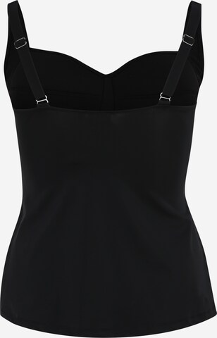 Regular Tankini top 'Basic' de la Swim by Zizzi pe negru