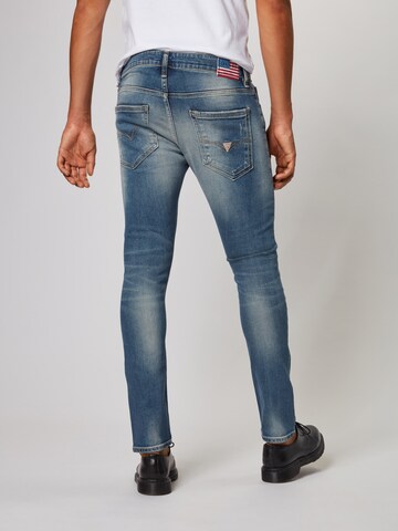 GUESS Skinny Jeans 'Miami' in Blau: zadná strana