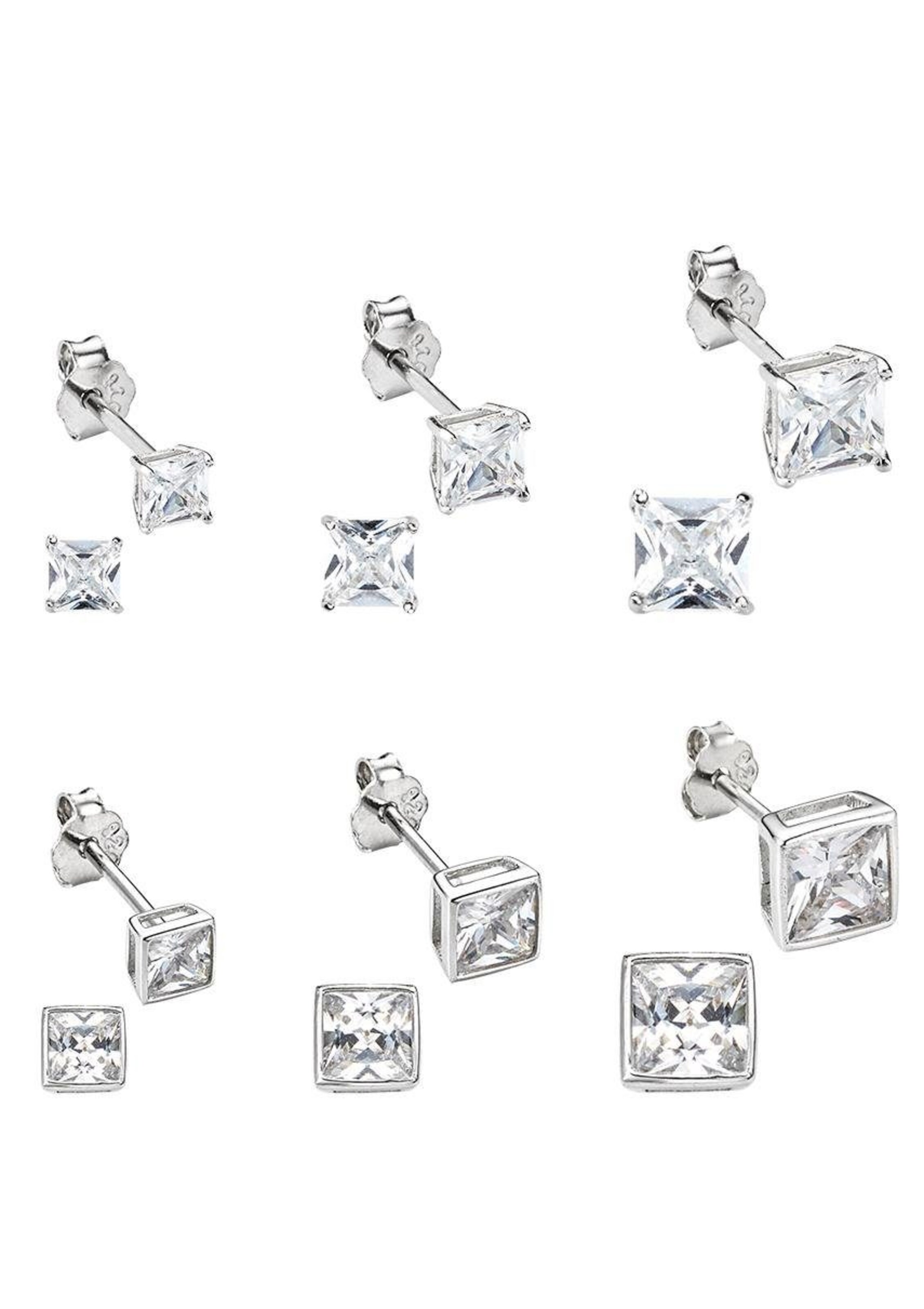 Bruno Banani Ohrstecker 'B00 26S/90/03' in Silber: Vorderseite