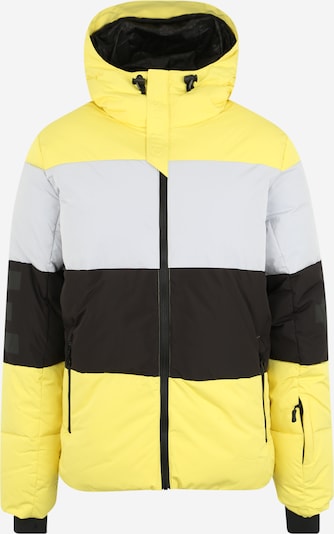 CHIEMSEE Sportjas in de kleur Geel / Lichtgrijs / Zwart, Productweergave
