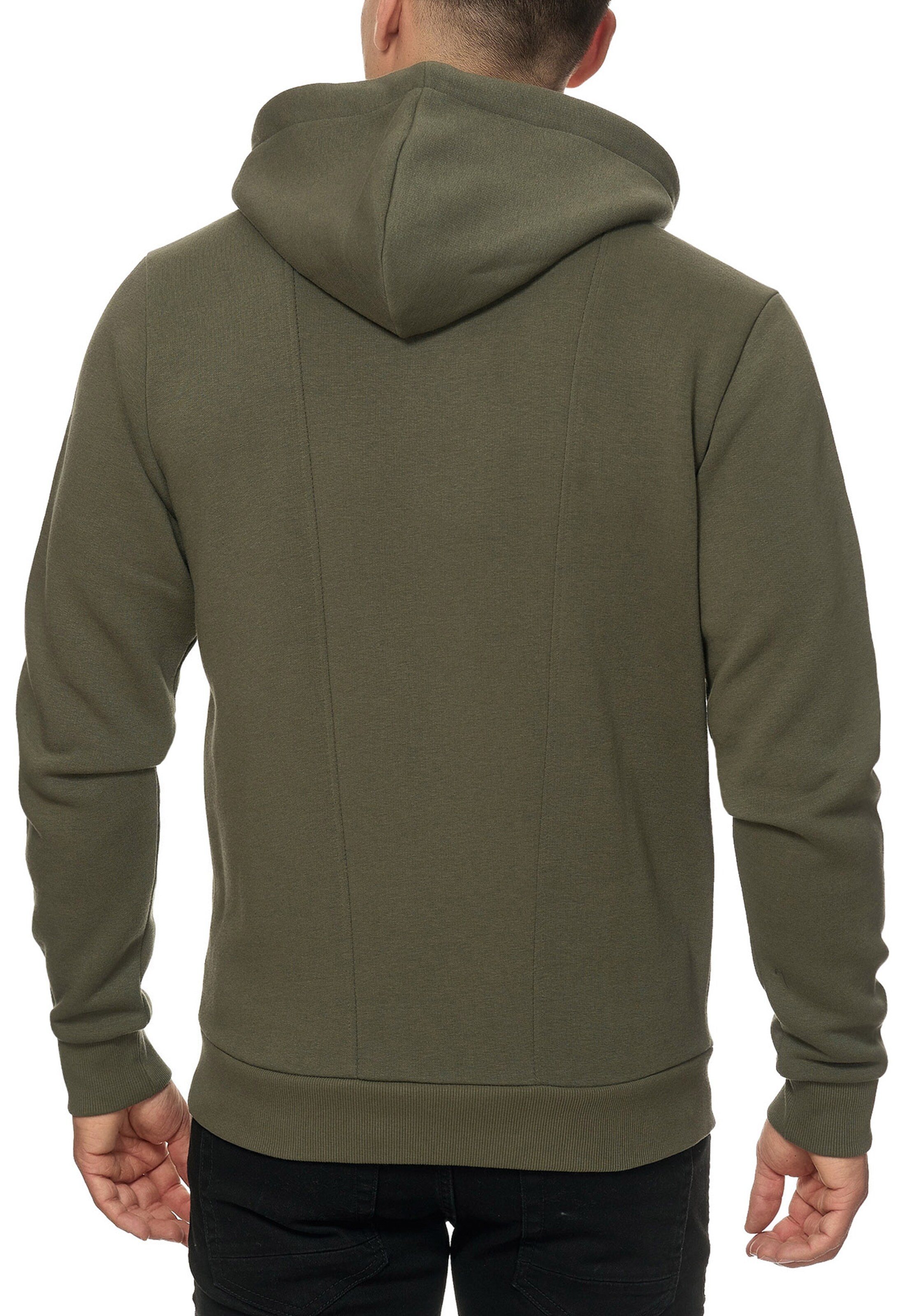 INDICODE JEANS Sweatvest 'Elm' in Groen