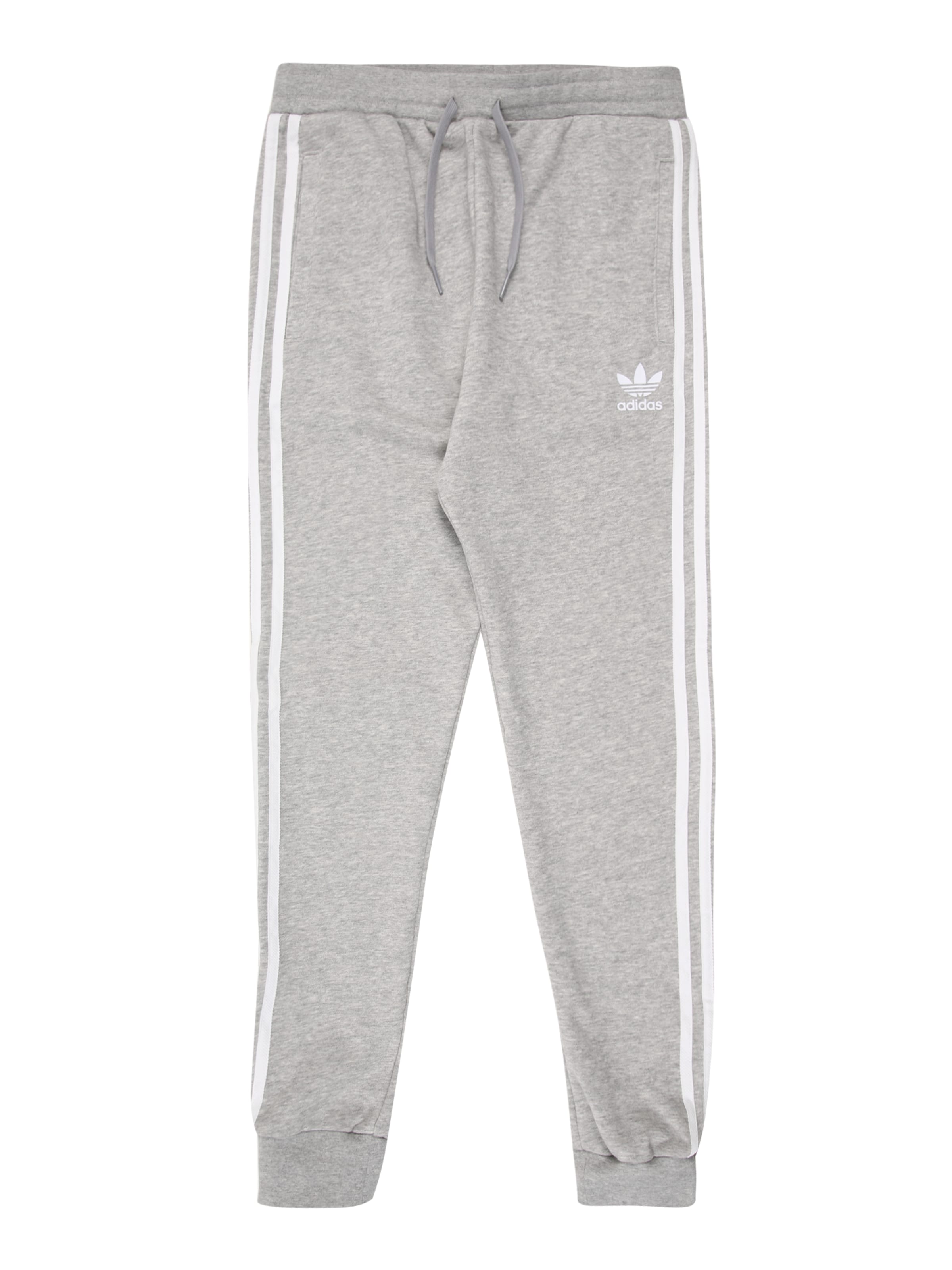 Tapered Pantaloni 'Trefoil' di ADIDAS ORIGINALS in grigio: frontale