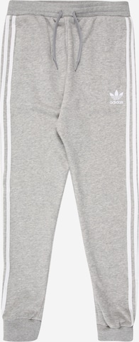 ADIDAS ORIGINALS - Tapered Pantalón 'Trefoil' en gris: frente