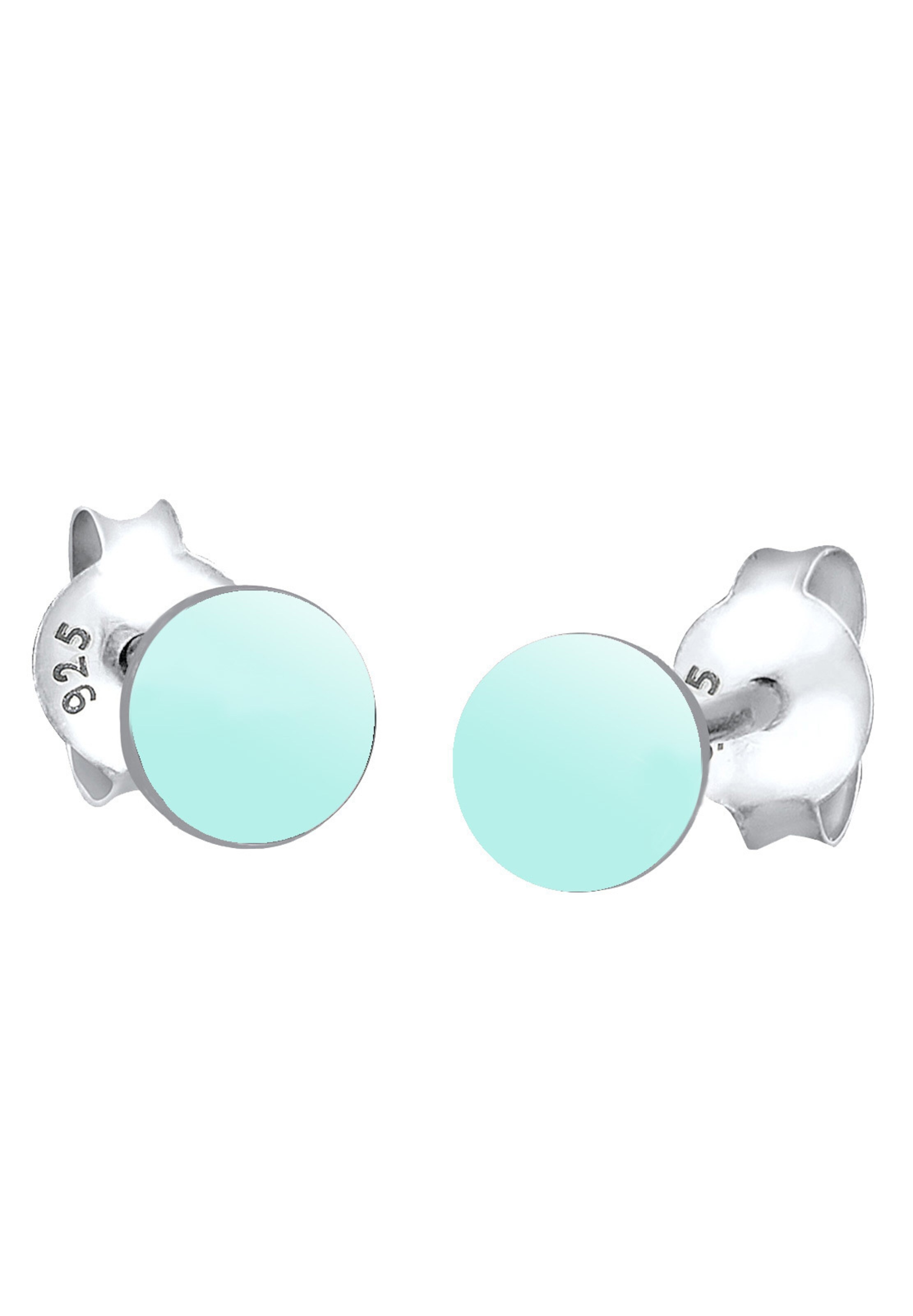 ELLI Oorbellen 'Geo' in Blauw: voorkant