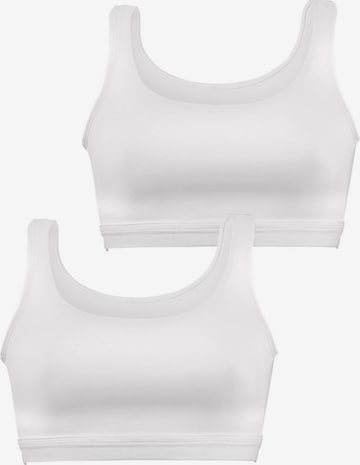 PETITE FLEUR Regular Bustier in Weiß: predná strana