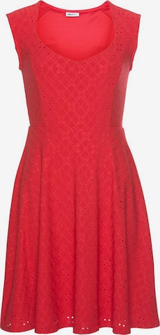 BEACH TIME Letnia sukienka w kolorze czerwony: przód