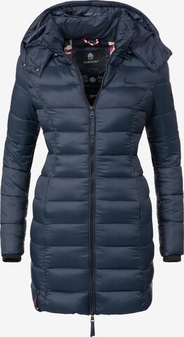 MARIKOO Winter Coat 'Abendsternchen' in Blue: front