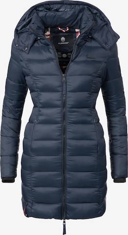 MARIKOO Winter coat 'Abendsternchen' in Blue: front