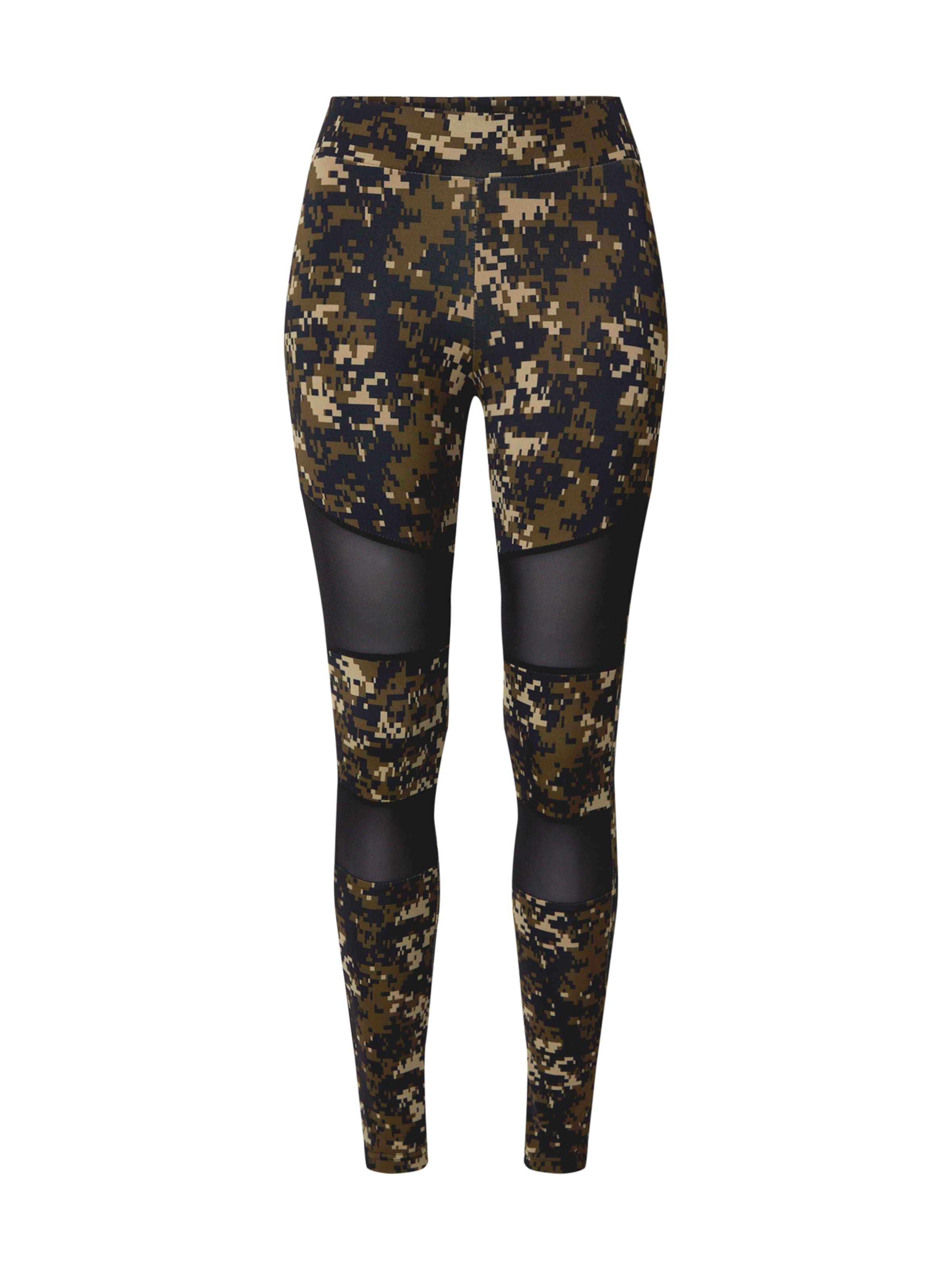 Urban Classics - Skinny Leggings en verde: frente