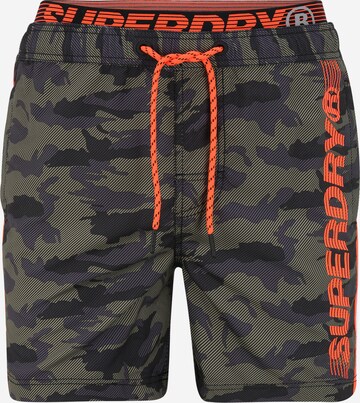 Superdry Zwemshorts in Groen: voorkant