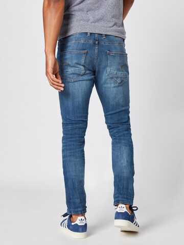 G-STAR Skinny Jeans 'Revend' in Blauw