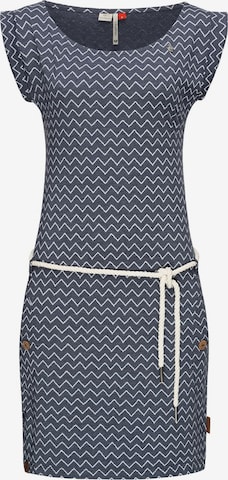 Ragwear Summer Dress 'Tag Zig Zag' in Blue: front