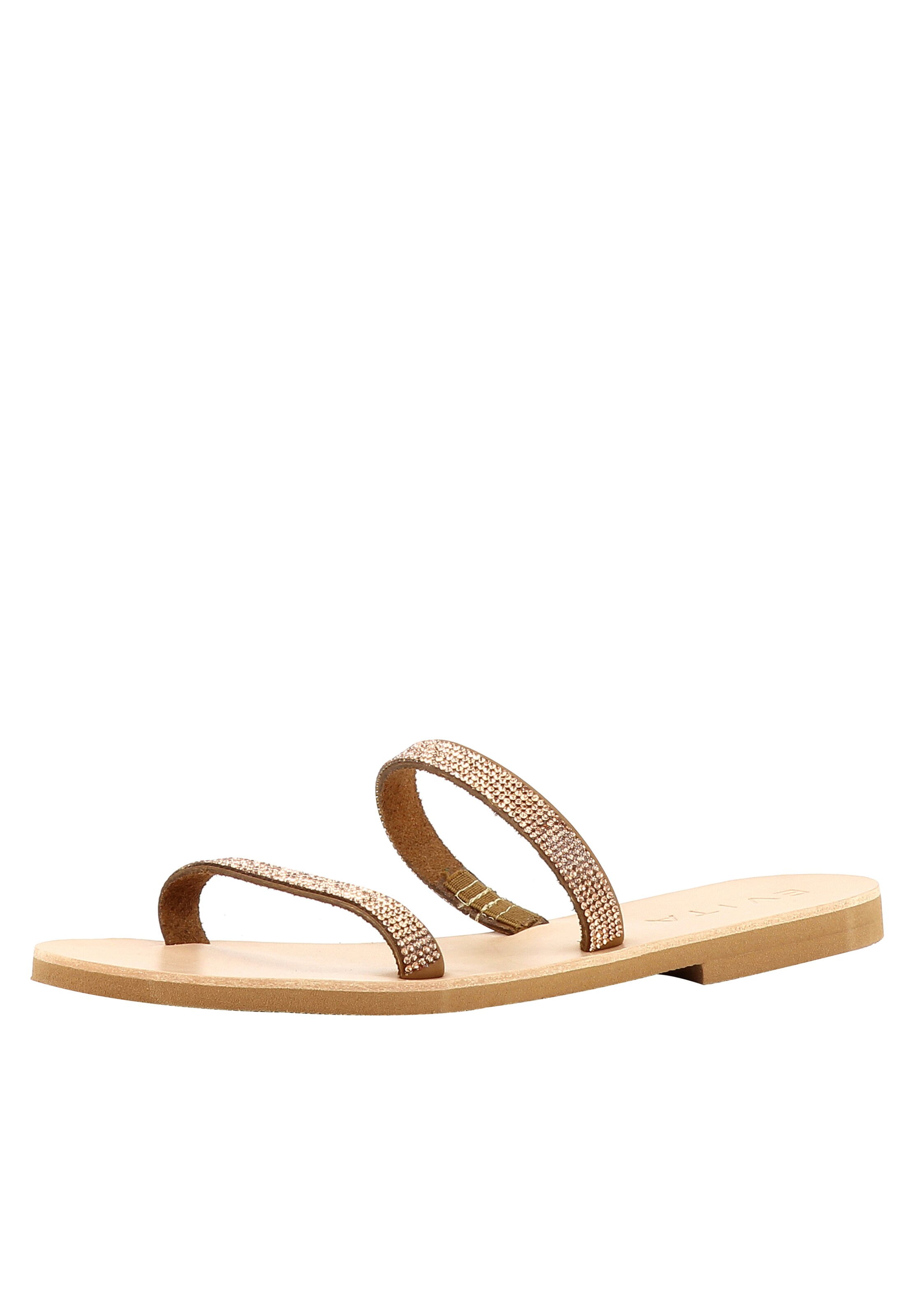 EVITA Mule in Brown: front