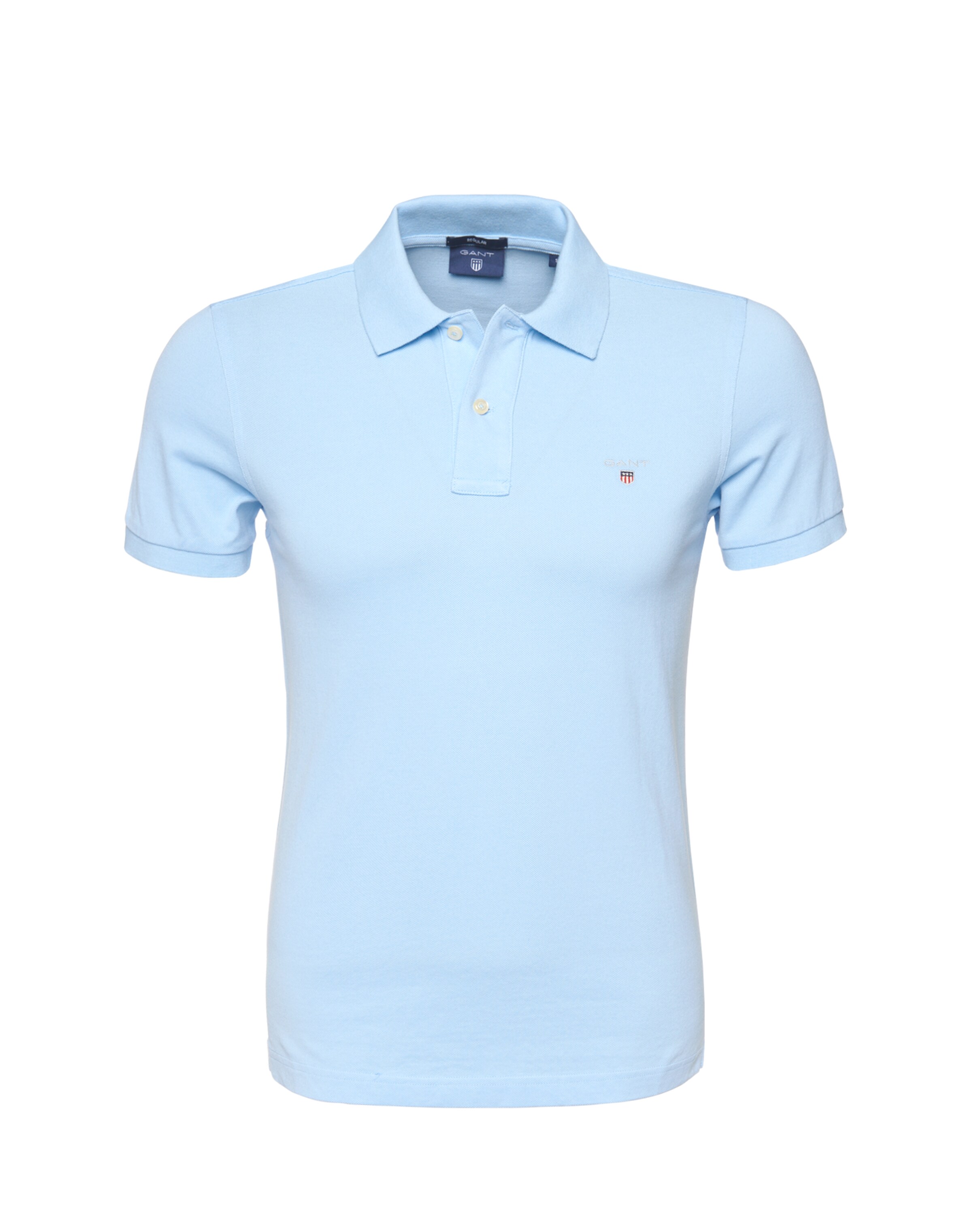 GANT - Shirt 'Original SS Rugger' in de kleur Lichtblauw