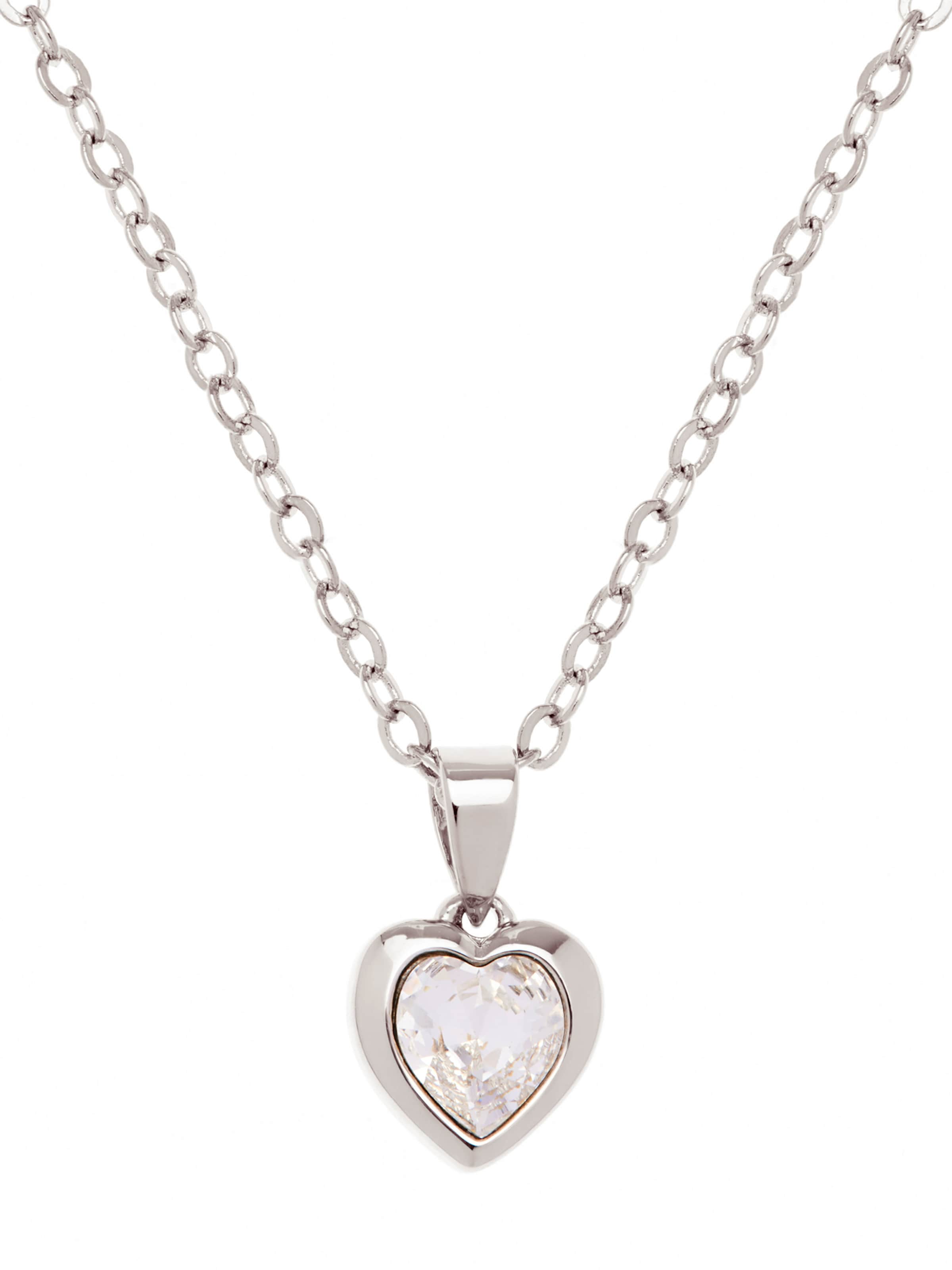 Ted Baker Lánc 'HANNELA: CRYSTAL HEART PENDANT' - ezüst