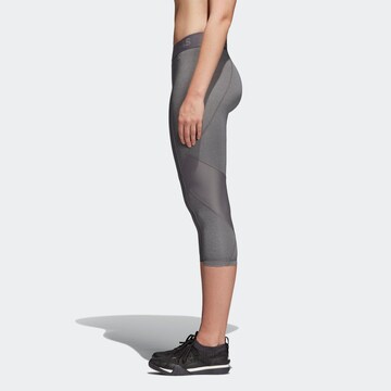 Skinny Pantalon de sport 'AlphaSkin' ADIDAS PERFORMANCE en gris