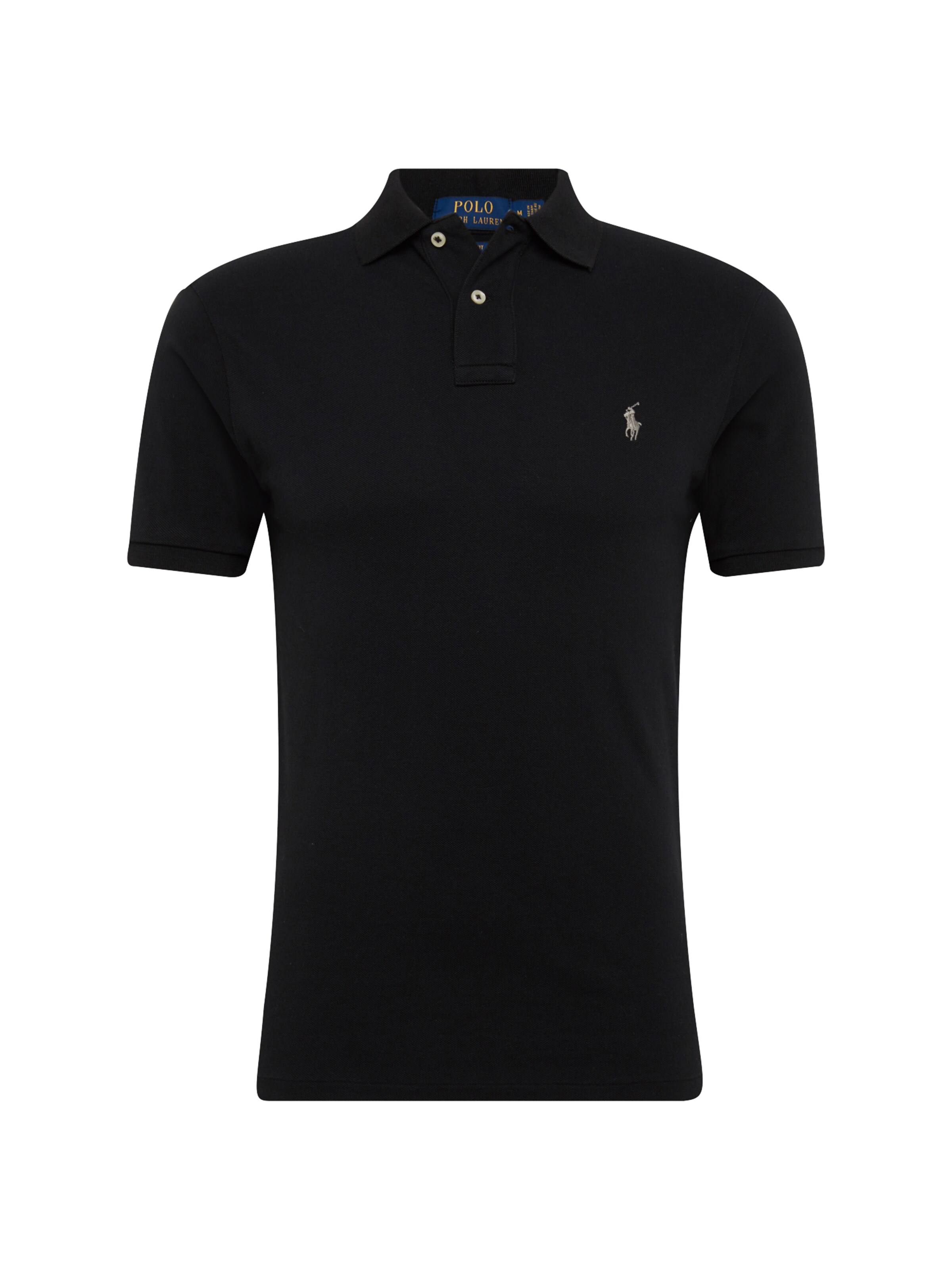 POLO RALPH LAUREN - Shirt 'SS SLIM FIT-SHORT SLEEVE-KNIT' in de kleur Zwart
