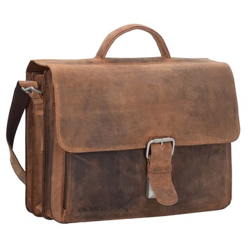 Plevier Document Bag '550er Serie' in Brown