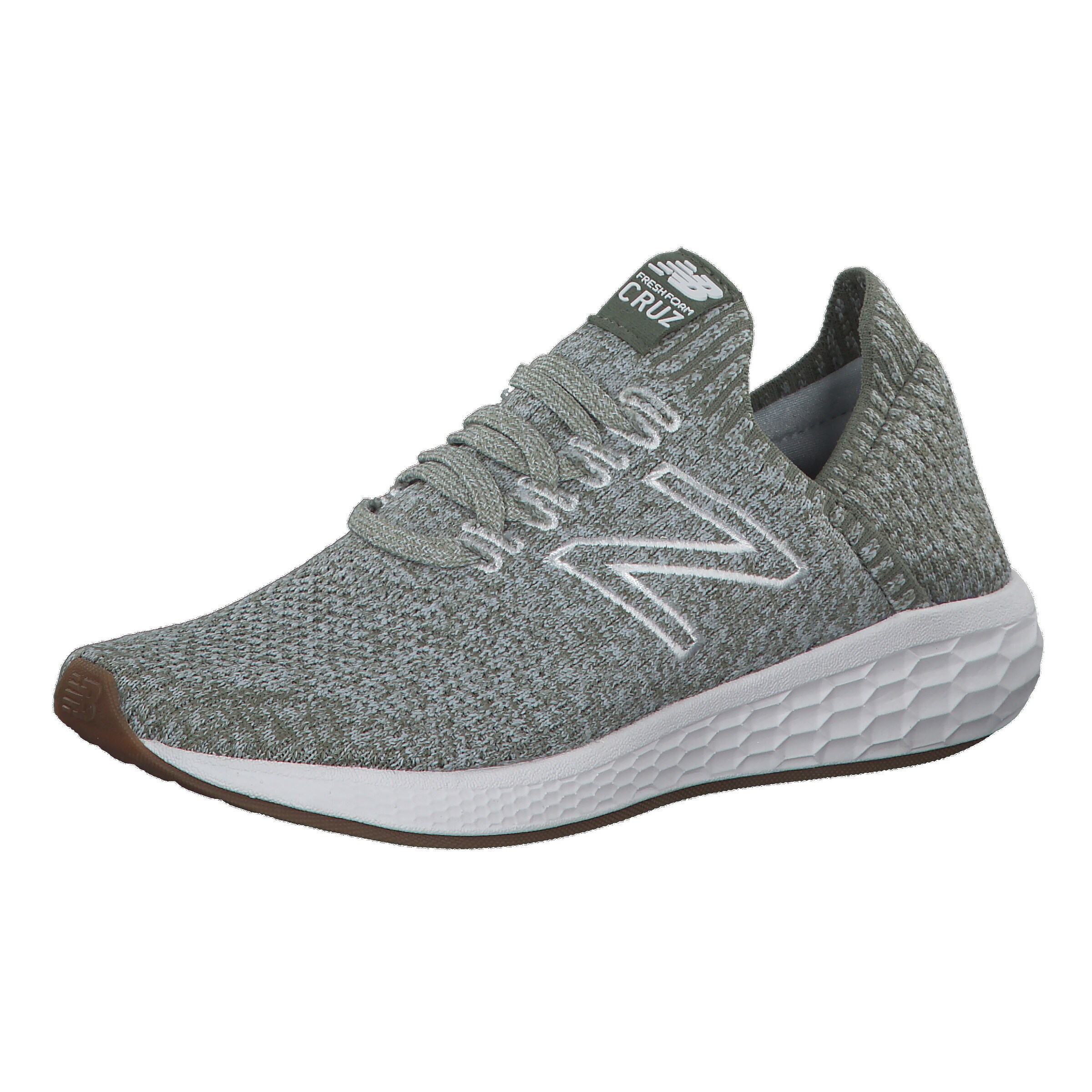 new balance - Loopschoen 'Cruz SockFit' in de kleur Olijfgroen