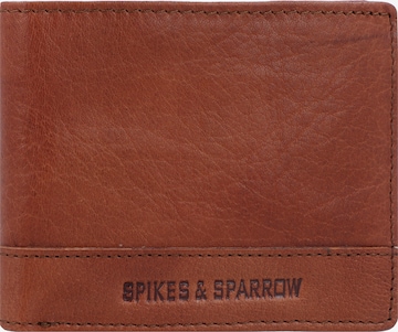 Spikes & Sparrow Wallet in Brown: front