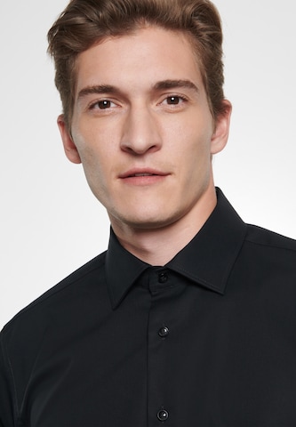 SEIDENSTICKER Slim fit Business shirt in Black