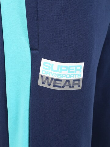 Superdry Zúžený Sportovní kalhoty 'Streetsport' – modrá