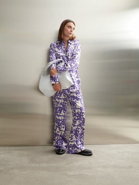 Marcie - Purple Abstract Pattern Look