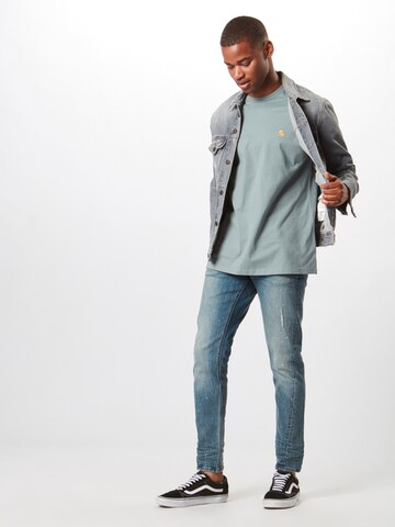 Carhartt WIP Tričko 'Chase' - Modrá