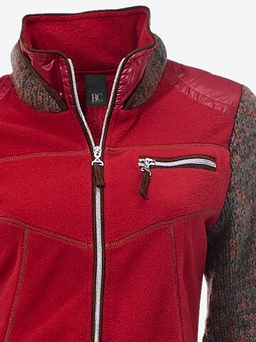 Veste en polaire heine en rouge