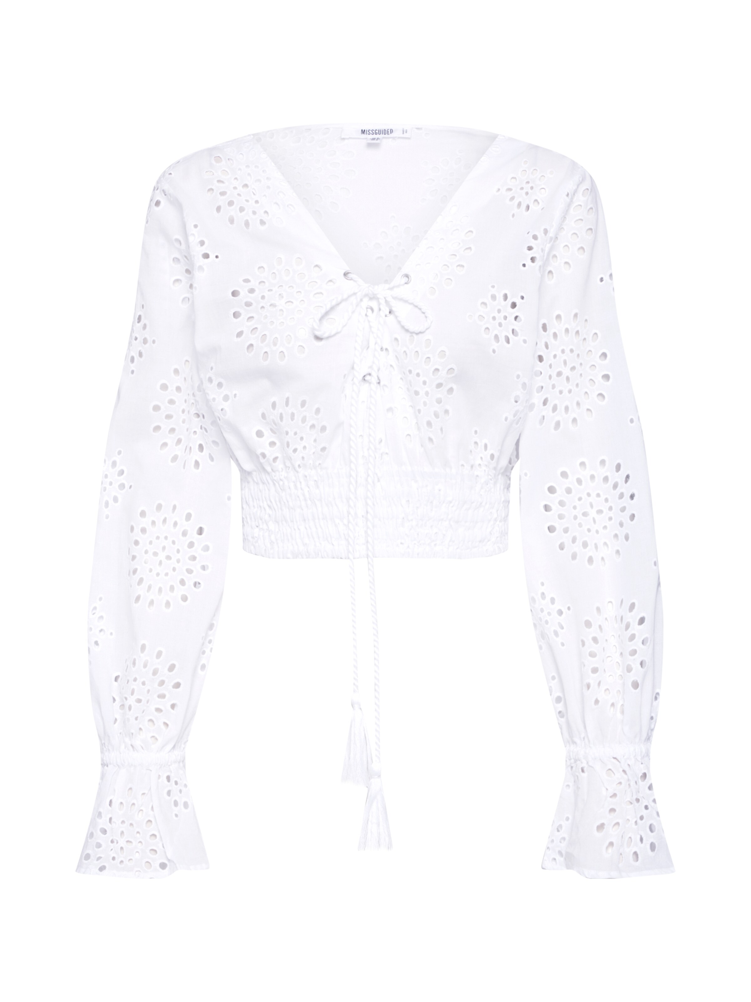 Missguided - Top 'BRODERIE ANGLAIS' in weiß